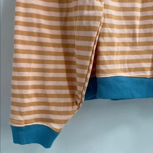 NWOT Free People Classic Crew Striped Sweater Oversized Casual Size Large - Picture 4 of 9